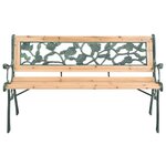 vidaXL Banc de jardin 122 cm Bois