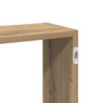vidaXL Étagère murale chêne artisanal 159x18x66 cm bois d'ingénierie