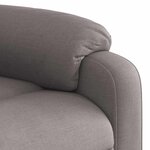 vidaXL Fauteuil de massage inclinable Taupe Tissu