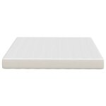 vidaXL Matelas de Lit avec matelas Crème 180 x 200 cm tissu