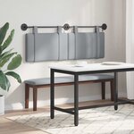 vidaXL Tête de lit suspendue Gris clair Tissu