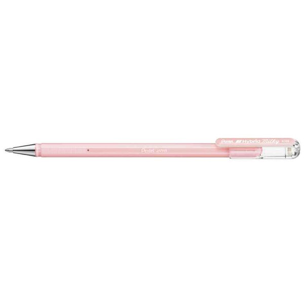 Stylo roller à encre gel Hybrid Milky  rose pastel PENTEL