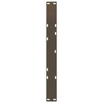 vidaXL Pieds de table basse en forme de V  2 pièces  acier naturel  70 x (42-43 3) cm
