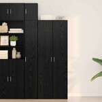 vidaXL Haut Armoire Chêne noir 70 x 42.5 x 185 cm Bois d'ingénierie