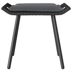 vidaXL Ensemble de canapé de jardin 4 Pièces Noir polyrotin