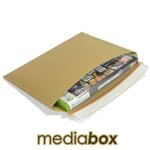 Lot de 100 enveloppes carton media-box pour 1 dvd / bluray