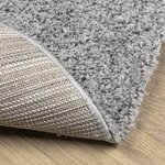 vidaXL Tapis shaggy PAMPLONA poils longs moderne gris Ø 120 cm