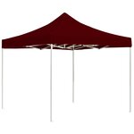 vidaXL Tente de réception pliable Aluminium 3 x 3 m Bordeaux