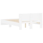 vidaXL Cadre de lit sans matelas blanc 120x200 cm