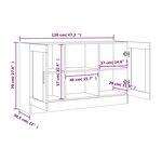 vidaXL Buffet Chêne marron 120x30 5x70 cm Bois d'ingénierie