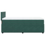 vidaXL Sommier à lattes de lit avec matelas Vert foncé 90x200 cm