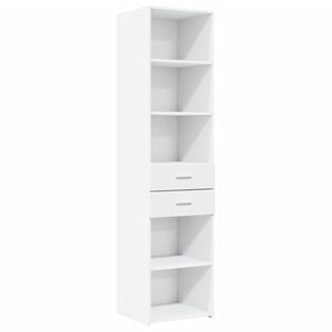 vidaXL Buffet haut blanc 45x42 5x185 cm bois d'ingénierie