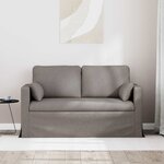 vidaXL Canapé Taupe 139 x 78 x 80 cm tissu