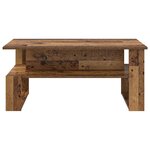 vidaXL Table basse Bois ancien 90 x 50 x 40 cm Bois d'ingénierie