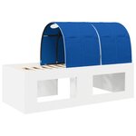 vidaXL Lit avec Tunnel 4 Pièces Blanc et bleu Bois d'ingénierie