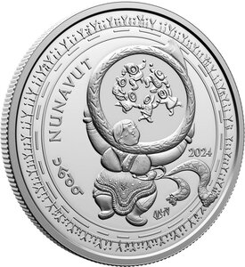 Pièce de monnaie en Argent 20 Dollars g 31.39 Millésime 2024 NUNAVUT