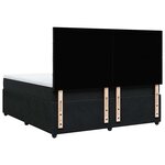 vidaXL Sommier à lattes de lit avec matelas Noir 180x200 cm Velours