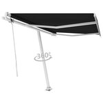 vidaXL Auvent automatique sur pied 350x250 cm Anthracite