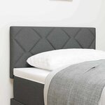 Tête de lit LED vidaXL Design à Blocs en Diamant Gris Foncé 80 cm Tissu