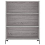 vidaXL Buffet haut Sonoma gris 69 5x34x180 cm Bois d'ingénierie