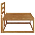 vidaXL Canapé d'extérieur extrémité Naturel 115 x 83 x 73 cm