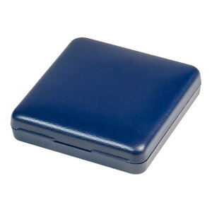 Écrin monnaie avec plateau velours bleu pour pièces de 18 à 50 mm. Diamètre intérieur - 20 mm
