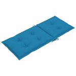 vidaXL Chaise à bascule avec coussin Bambou