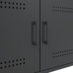 vidaXL Table basse noir 68x50x50 5 cm acier