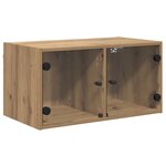 vidaXL Cabinets muraux 2 Pièces Chêne artisanal 68 x 37 x 35 cm