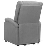 Vidaxl fauteuil releveur inclinable de massage gris clair tissu
