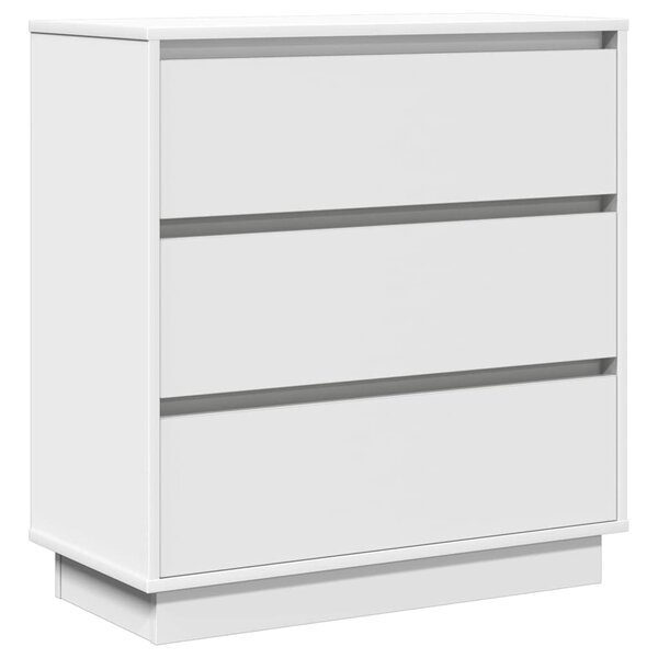 vidaXL Cabinet de chevet Blanc 71 x 34 5 x 75 cm Bois d'ingénierie