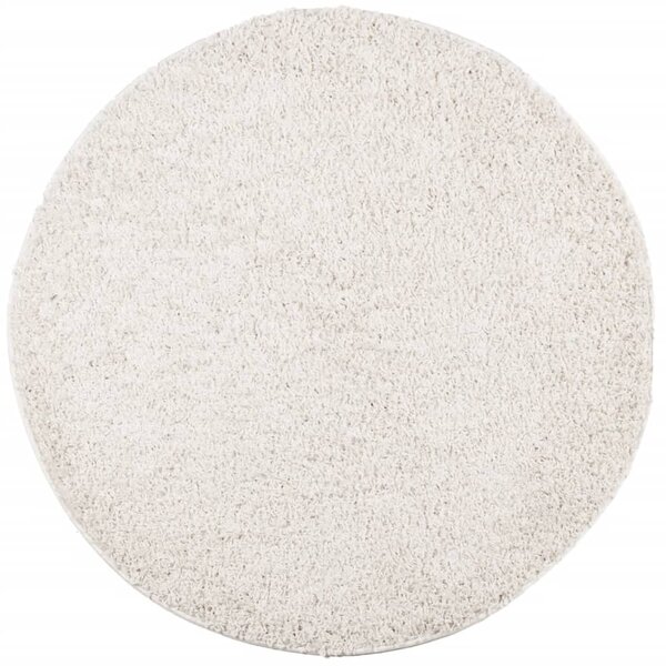 vidaXL Tapis shaggy PAMPLONA poils longs moderne crème Ø 80 cm