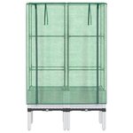 vidaXL Jardinière surélevée avec housse aspect rotin 80x40x140 cm