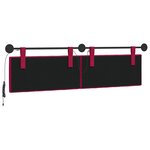 vidaXL Tête de lit suspendue Bordeaux Velours