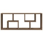vidaXL Étagère murale Chêne marron 36x16x90 cm Bois d'ingénierie