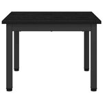 vidaXL Table basse Chêne noir 50 x 50 x 36 cm Bois d'ingénierie