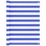 vidaXL Écran de balcon Bleu et blanc 120x400 cm PEHD