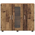 vidaXL Cabinet en Bois avec stockage Bois ancien 88 5 x 30 5 x 73 cm