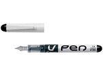 Stylo Plume Jetable V-Pen Effaçable pointe moyenne Noir PILOT