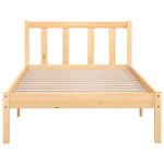vidaXL Cadre de lit sans matelas bois massif