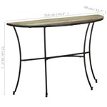 vidaXL Table d'appoint 110x40x77 cm Bois de récupération massif