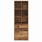 vidaXL Haut Armoire Bois ancien 45 5 x 34 x 127 cm Bois d'ingénierie
