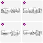 vidaXL Ensemble de canapés d'extérieur 8 Pièces Blanc et gris clair