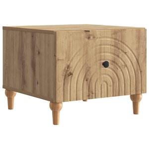 vidaXL Table basse Chêne artisanal 49 x 50 x 40 cm Bois d'ingénierie