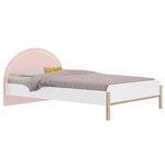 Lit simple 120x200 cm rose