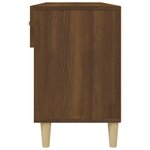 vidaXL Meuble à chaussures Chêne marron 102x35x55 cm Bois d'ingénierie