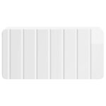 vidaXL Cabinet de chevet mural Blanc brillant 49 x 34 5 x 24 cm