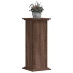 vidaXL Support pour plantes chêne marron 33x33x80 cm bois d'ingénierie
