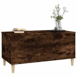 vidaXL Table basse Chêne fumé 90x44 5x45 cm Bois d'ingénierie