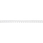 Lot de 100 Peignes métalliques MultiBind format A4 capacité 130 feuilles 14mm blanc GBC